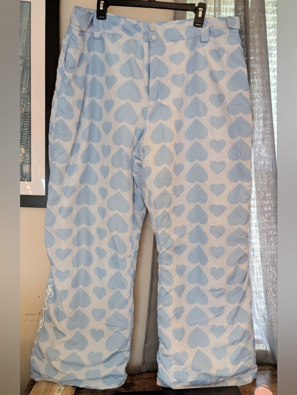 NWT Hello Kitty Blue Heart Snow Puffer Pants Forever 21 Size 16-18